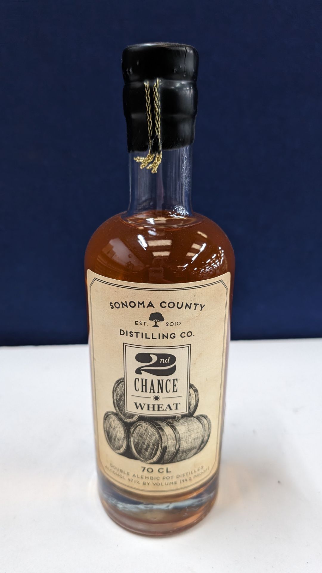 1 off 700ml bottle of Sonoma County 2nd Chance Wheat Double Alembic Pot Distilled Whiskey. 47.1% al - Image 2 of 6