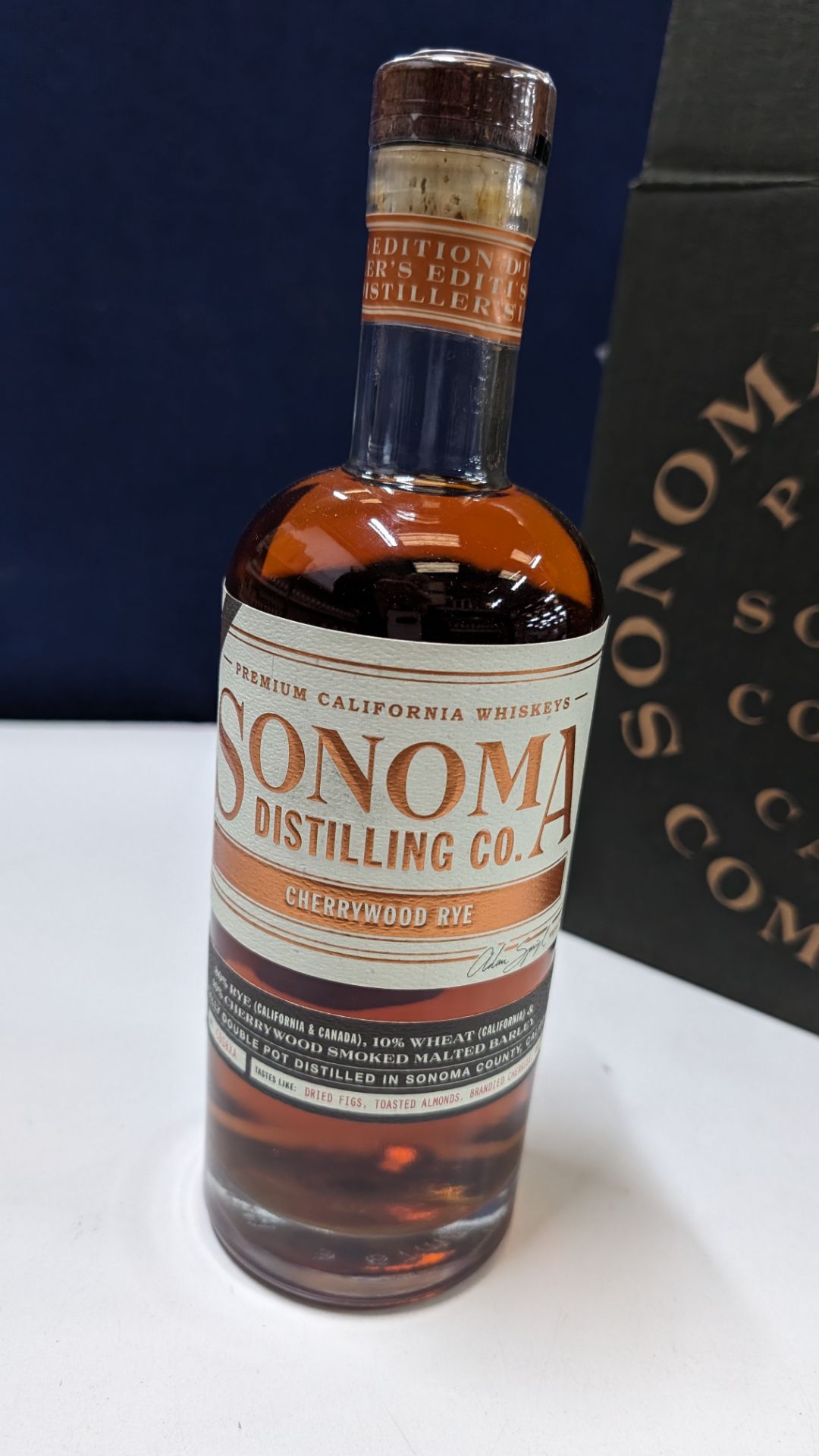 6 off 700ml bottles of Sonoma Cherrywood Rye Whiskey. In Sonoma branded box which includes bottling - Image 3 of 9