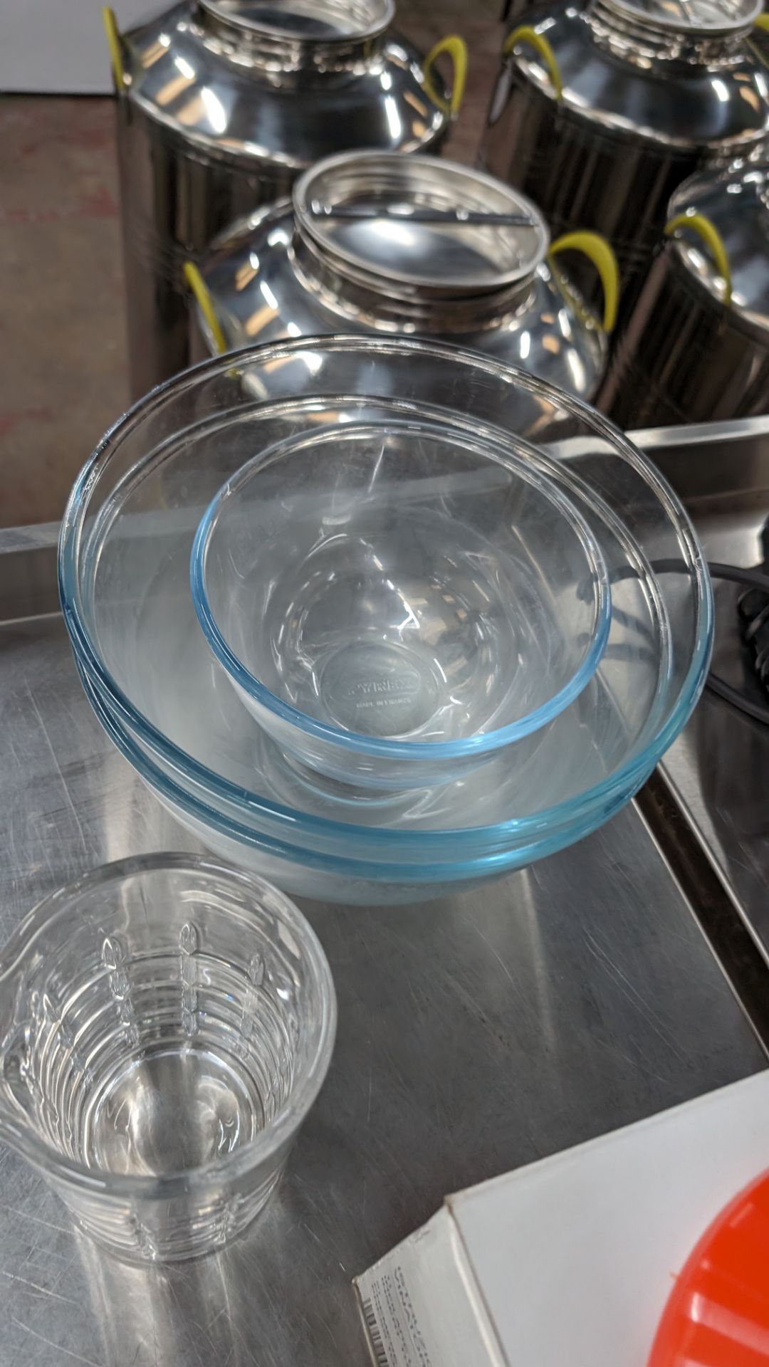 Quantity of glass bowls plus glass jug and Vinator Sulphiter - Image 5 of 8