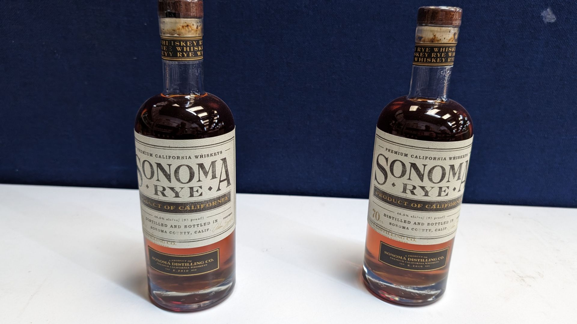 2 off 700ml bottles of Sonoma Rye Whiskey. 46.5% alc/vol (93 proof). Distilled and bottled in Sono - Image 2 of 5