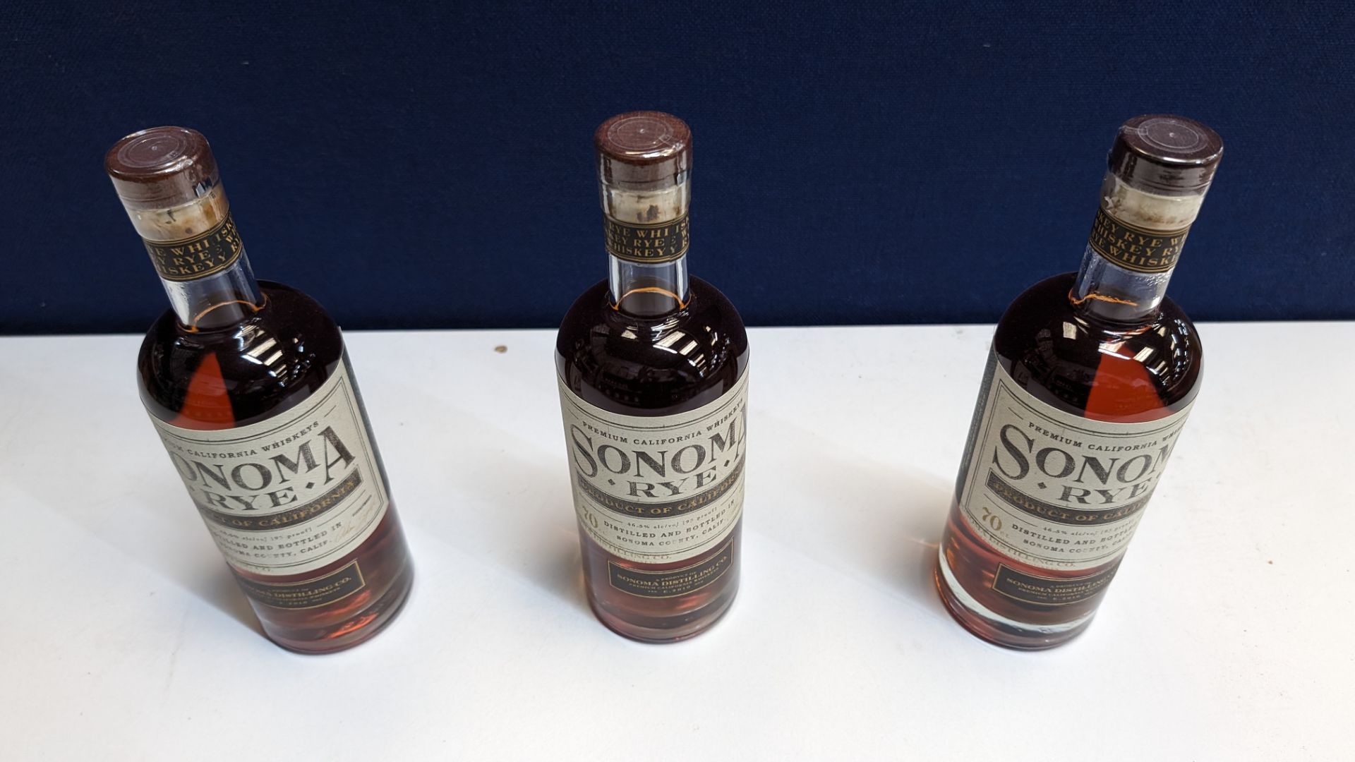 3 off 700ml bottles of Sonoma Rye Whiskey. 46.5% alc/vol (93 proof). Distilled and bottled in Sono - Image 3 of 6