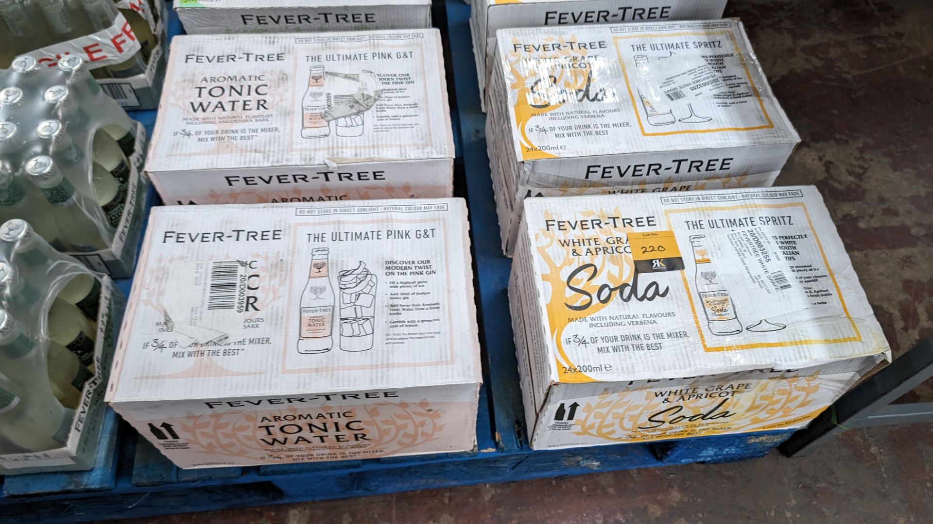 The contents of a pallet of Fever-Tree tonic comprising 9 boxes and 5 trays. NB: The Fever-Tree to - Image 3 of 10