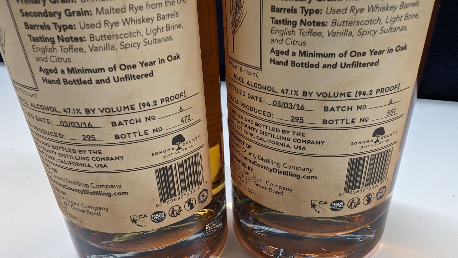 2 off 700ml bottles of Sonoma County 2nd Chance Wheat Double Alembic Pot Distilled Whiskey. 47.1% a - Image 5 of 7