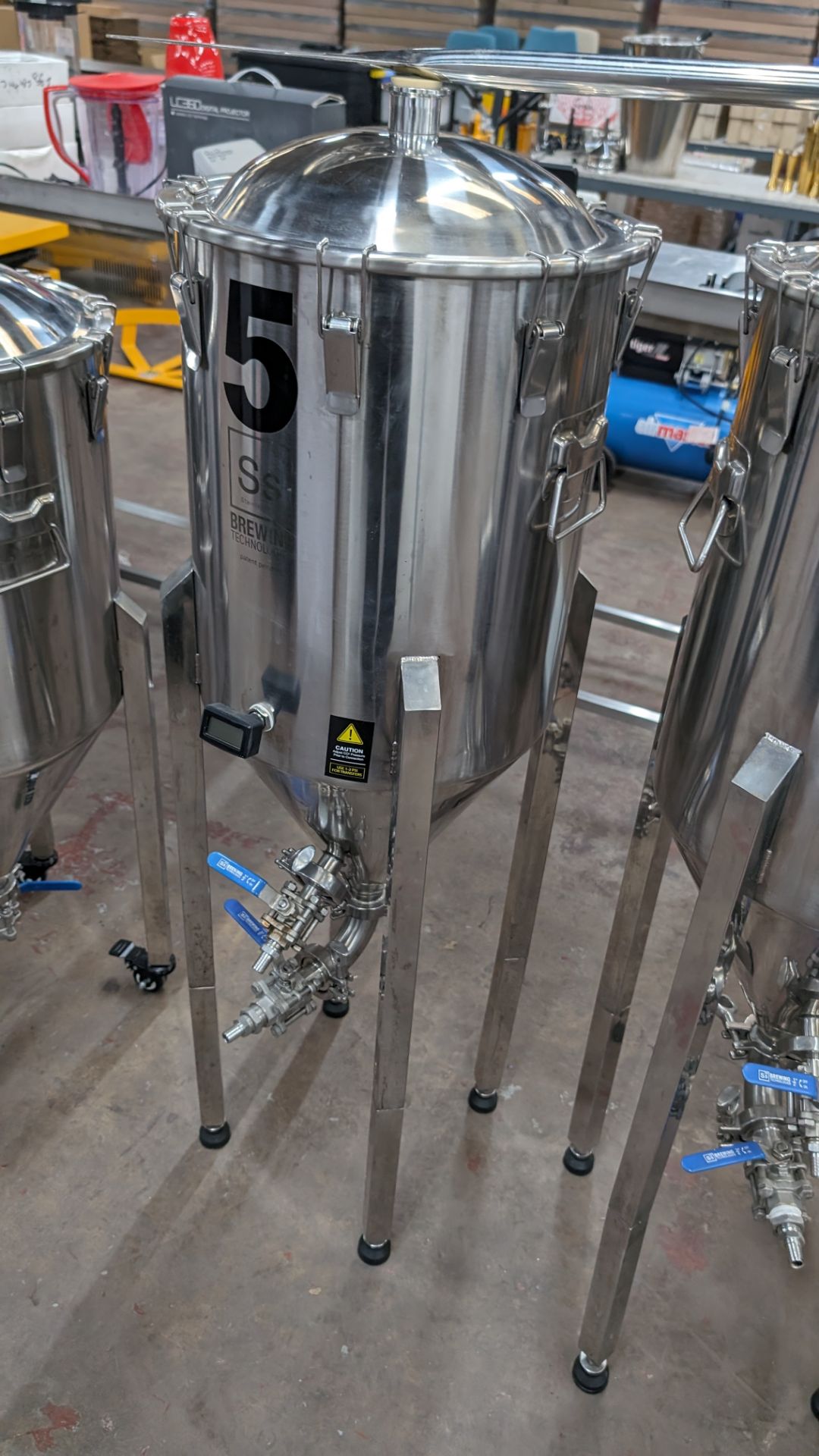 2 off SS Brewtech (Brewing Technologies) stainless steel static conical fermenters. Each fermenter - Image 4 of 12