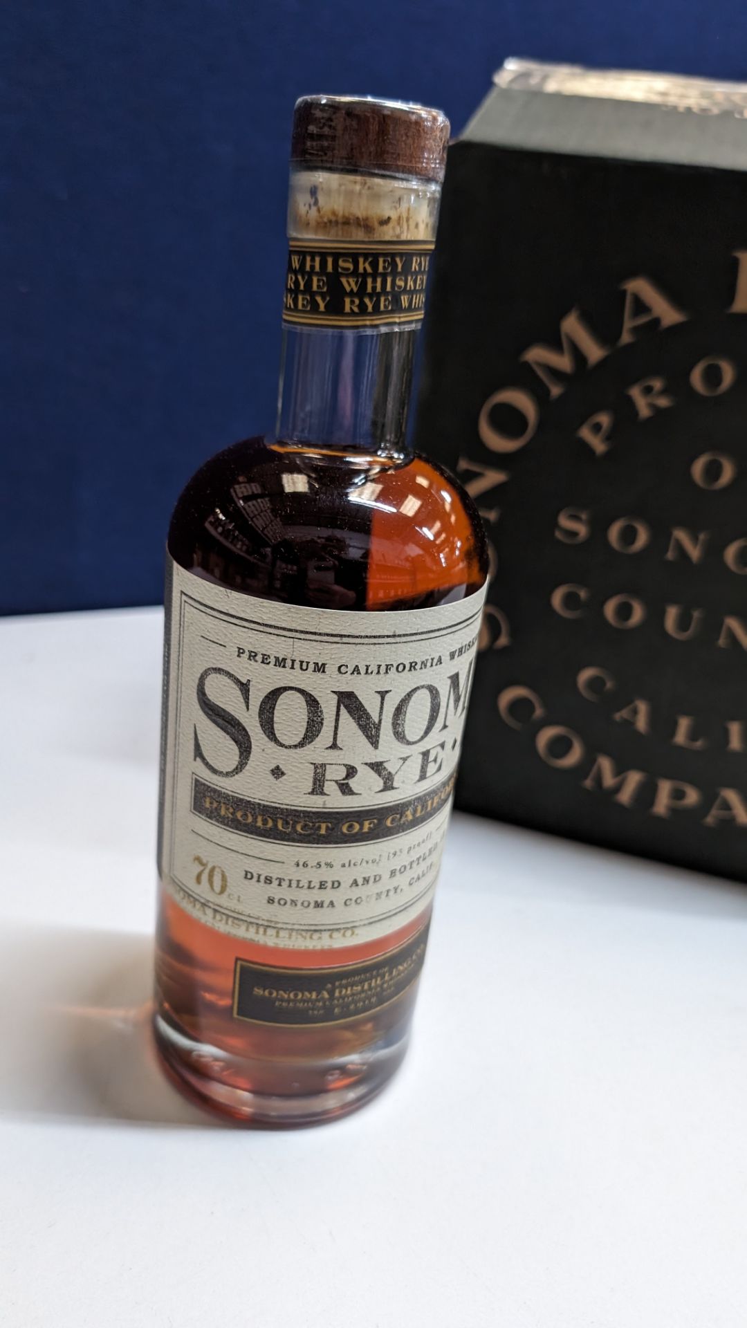 6 off 700ml bottles of Sonoma Rye Whiskey. In Sonoma branded box which includes bottling details on - Image 3 of 7