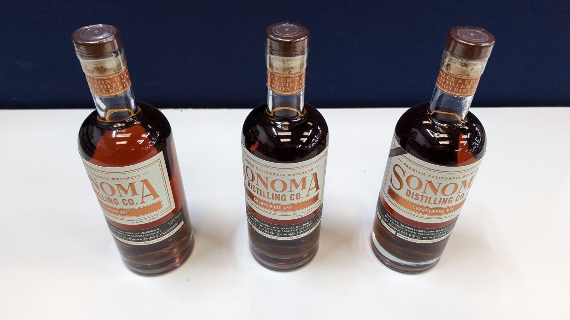 3 off 700ml bottles of Sonoma Cherrywood Rye Whiskey. 47.8% alc/vol (95.6 proof). Distilled and bo - Image 2 of 6