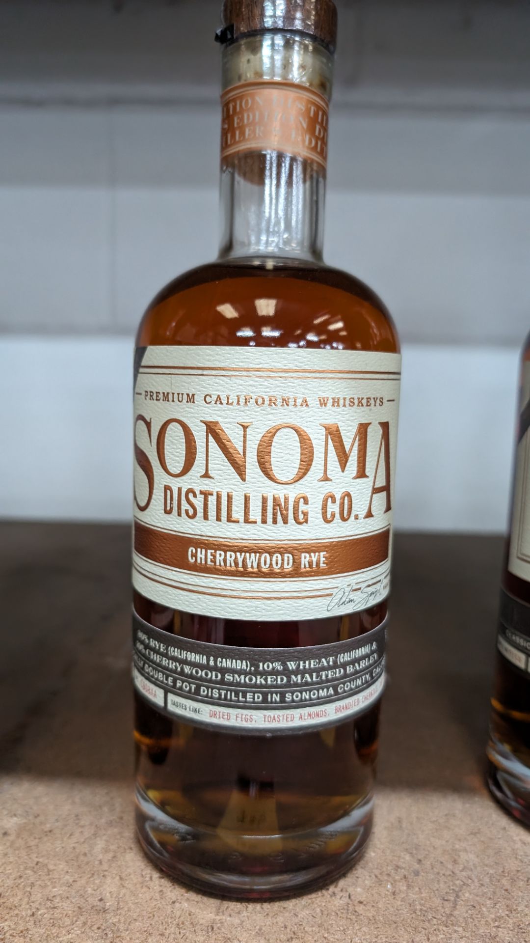 1 off 700ml bottle of Sonoma Cherrywood Rye Whiskey. 47.8% alc/vol (95.6 proof). Distilled and bot - Image 2 of 5