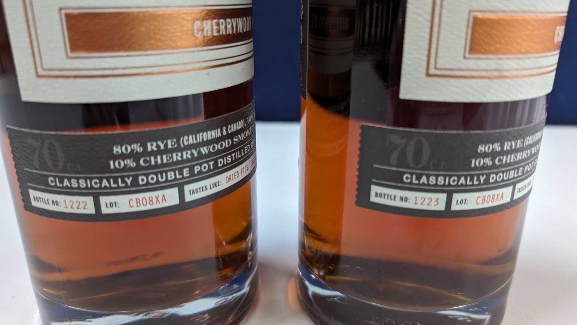 2 off 700ml bottles of Sonoma Cherrywood Rye Whiskey. 47.8% alc/vol (95.6 proof). Distilled and bo - Image 5 of 6