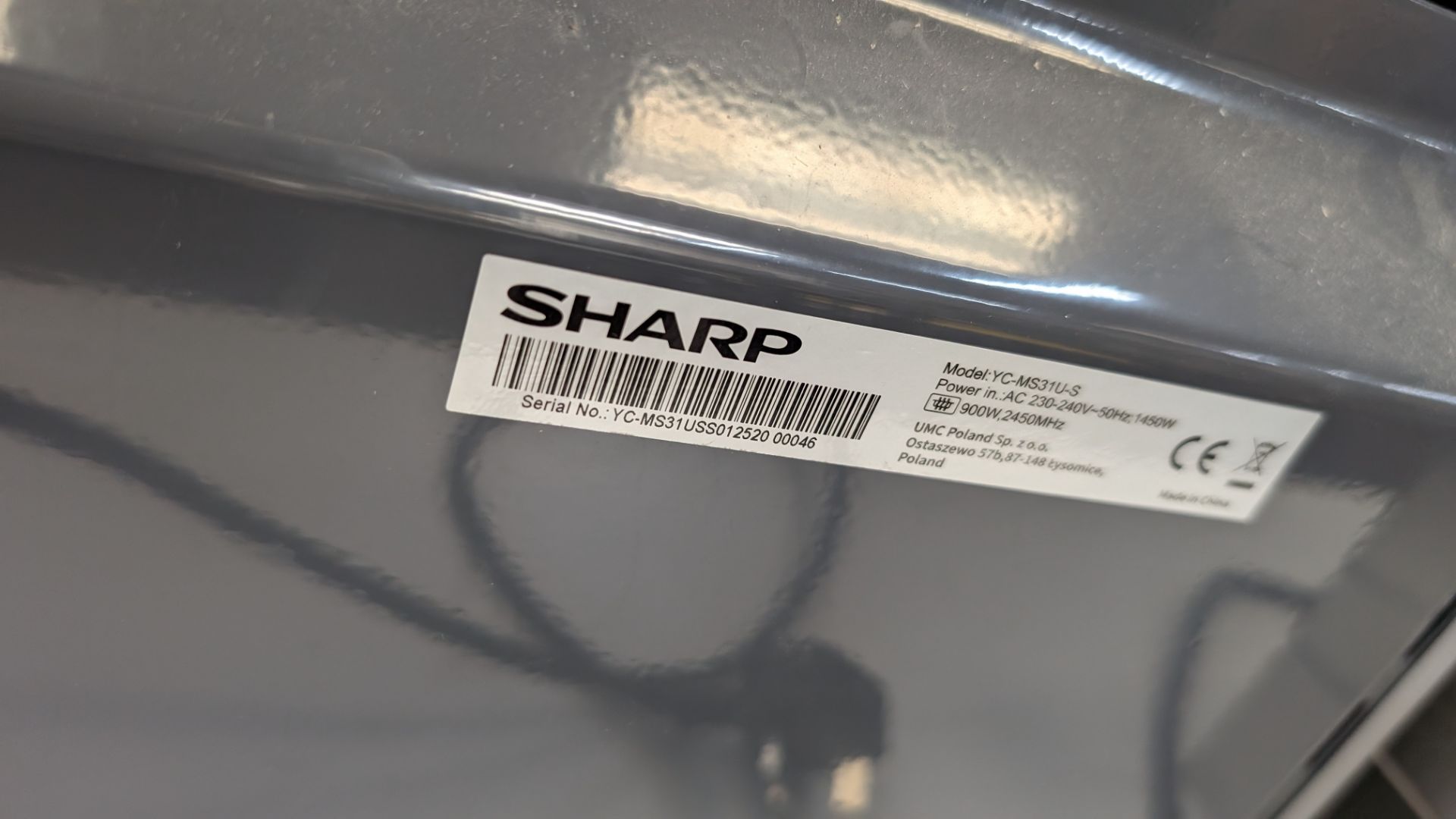 Sharp 900w silver microwave oven - Bild 5 aus 5