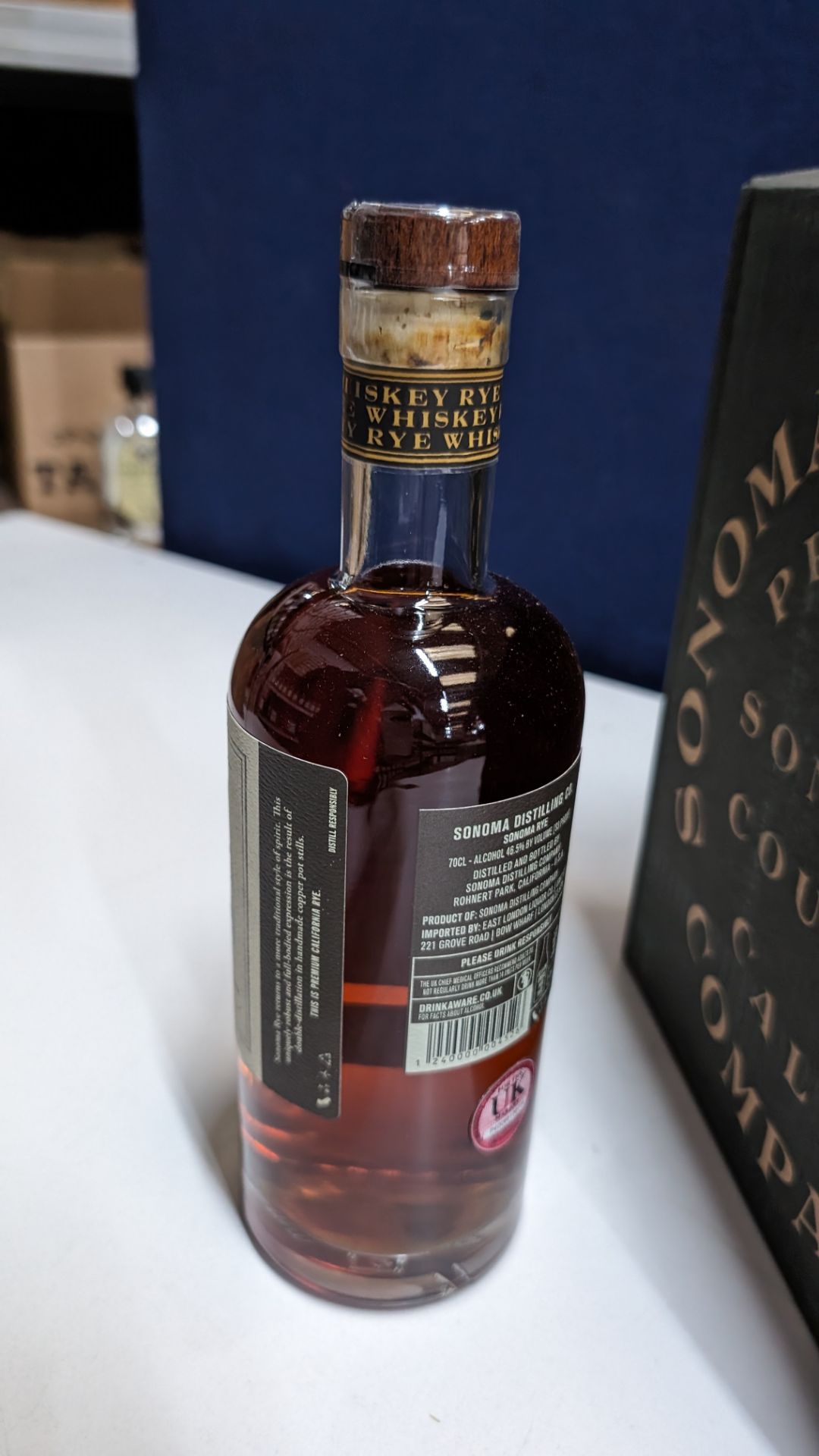 6 off 700ml bottles of Sonoma Rye Whiskey. In Sonoma branded box which includes bottling details on - Image 5 of 7