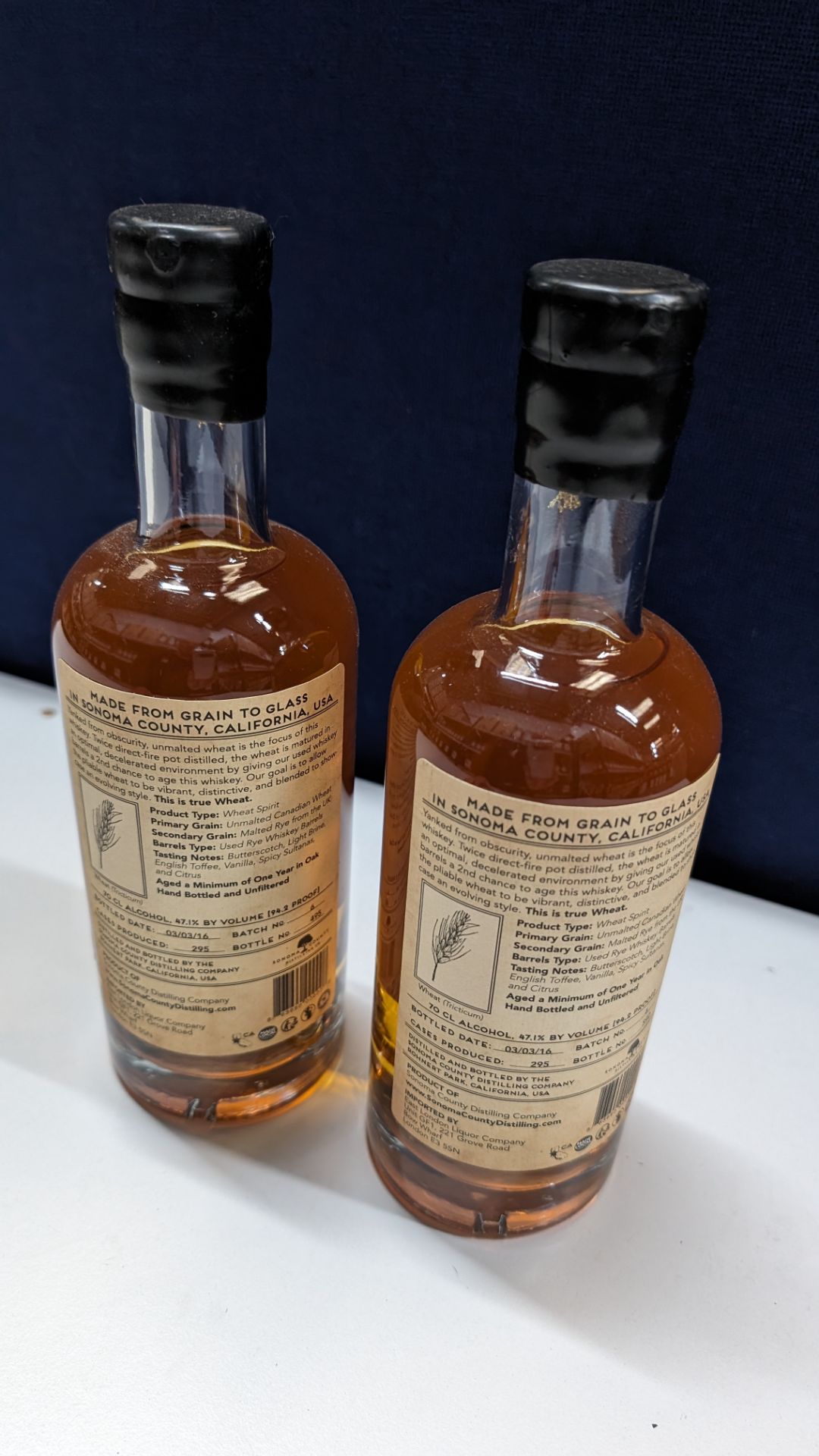 2 off 700ml bottles of Sonoma County 2nd Chance Wheat Double Alembic Pot Distilled Whiskey. 47.1% a - Image 4 of 7