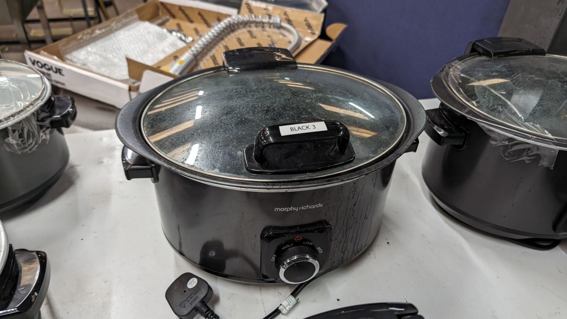 4 off Morphy Richards hinged lid slow cookers, model 461020. NB: At least some of these have been - Image 4 of 7