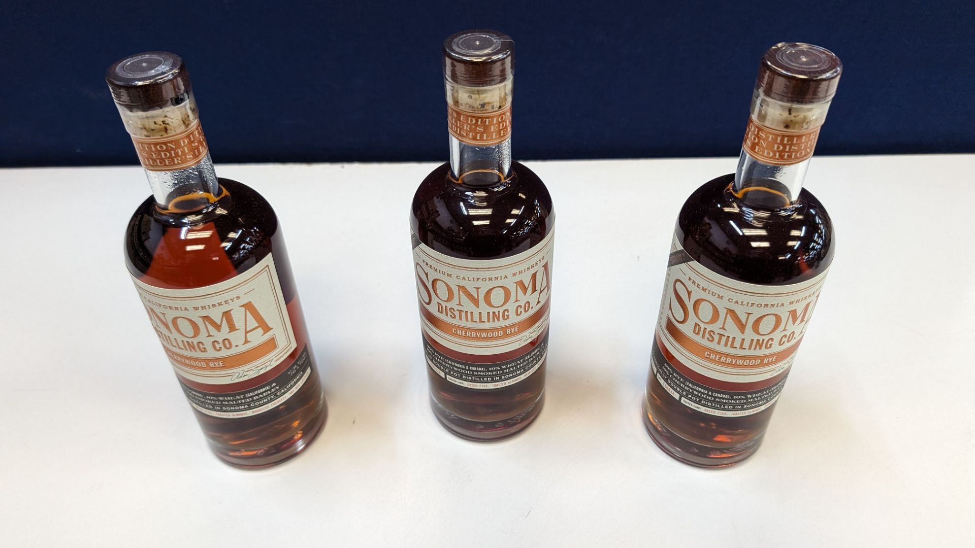 3 off 700ml bottles of Sonoma Cherrywood Rye Whiskey. 47.8% alc/vol (95.6 proof). Distilled and bo - Image 2 of 6