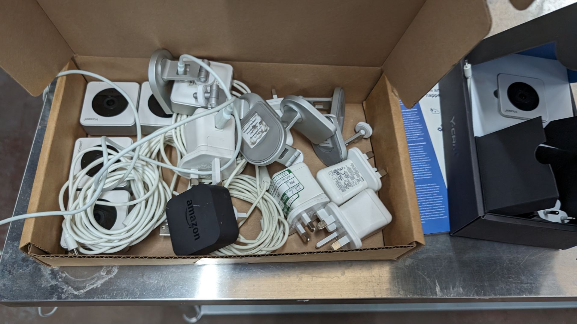 6 off Y-cam cameras, each including a charging cable, charger and mounting bracket - Image 8 of 9