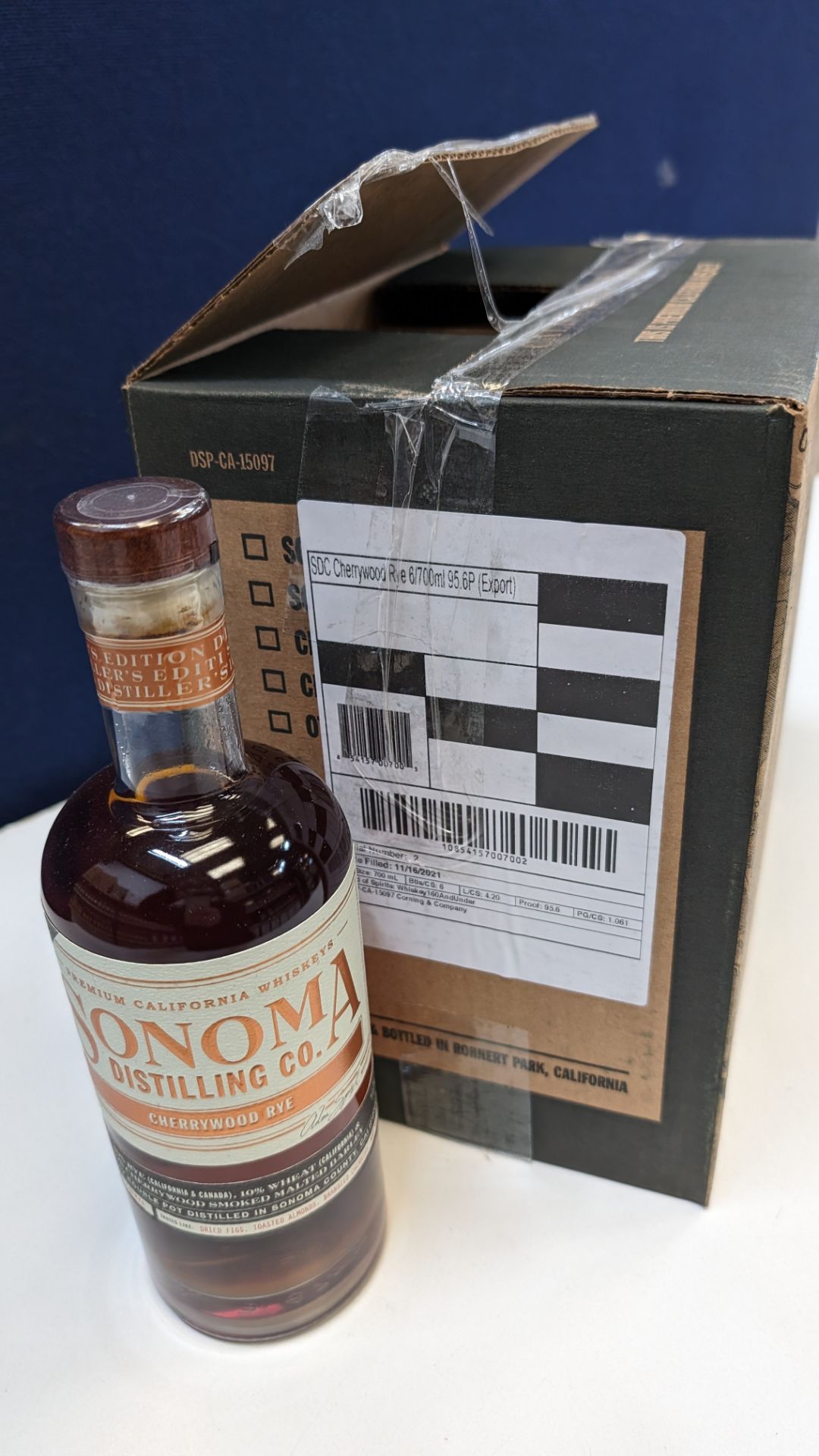 6 off 700ml bottles of Sonoma Cherrywood Rye Whiskey. In Sonoma branded box which includes bottling - Image 6 of 6