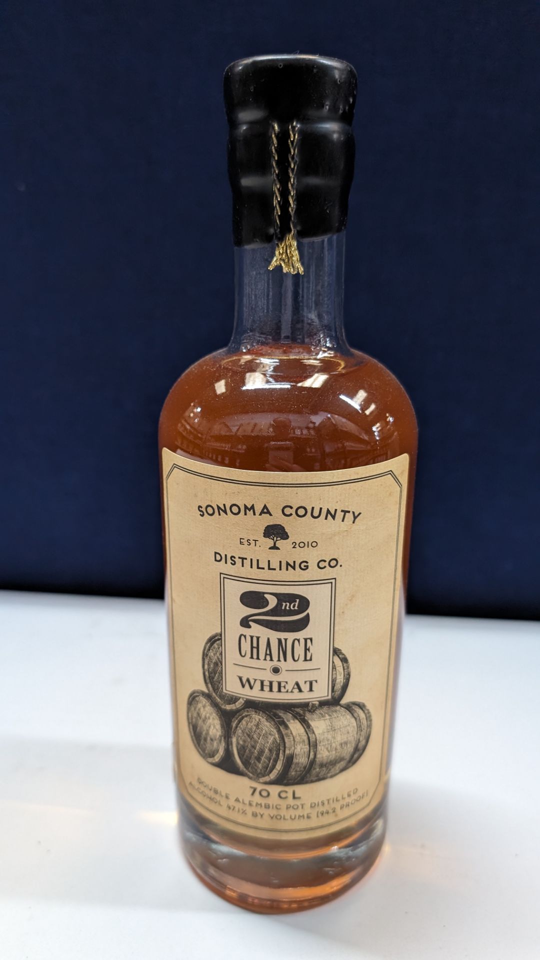 1 off 700ml bottle of Sonoma County 2nd Chance Wheat Double Alembic Pot Distilled Whiskey. 47.1% al - Image 2 of 6