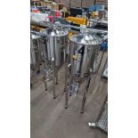 2 off SS Brewtech (Brewing Technologies) stainless steel static conical fermenters. Each fermenter