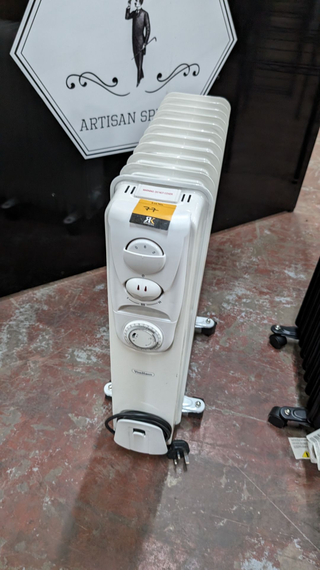 VonHaus 2500W white radiator - Image 2 of 4