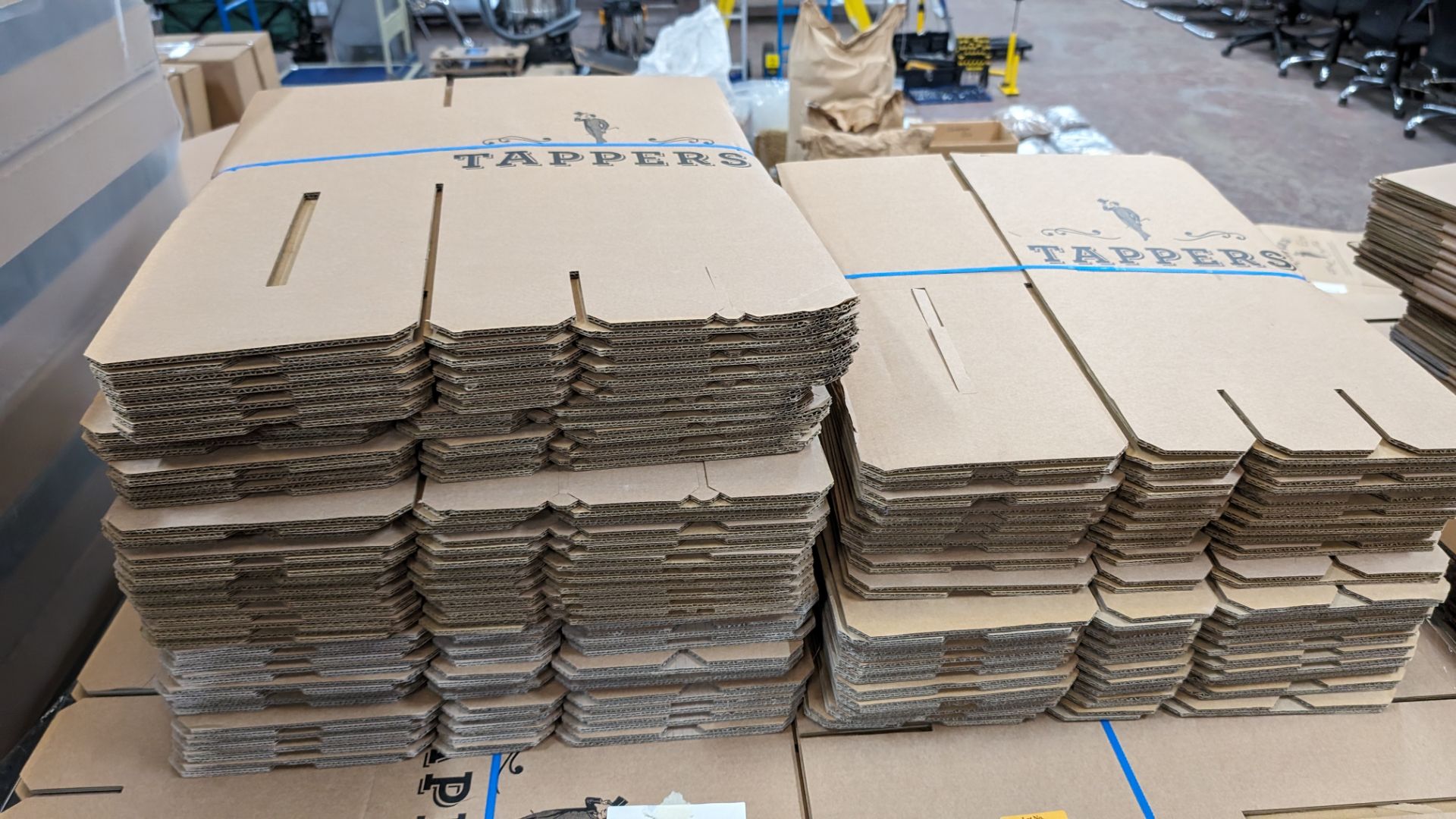The contents of a pallet of flatpack cardboard boxes in 4 stacks. Each box when assembled incorpora - Image 7 of 7