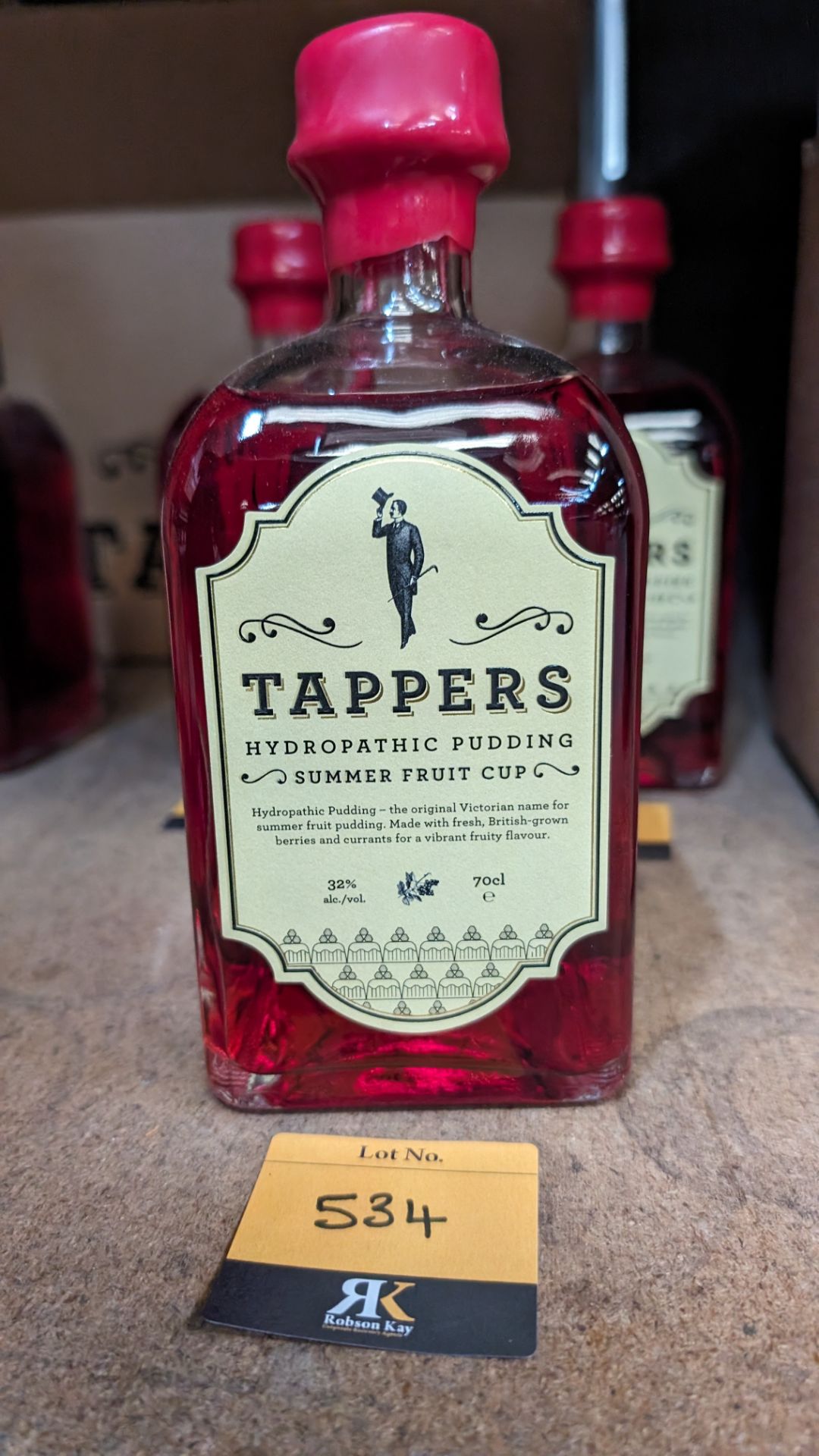 1 off 700ml bottle of Tappers Hydropathic Summer Fruit Cup, 32% ABV. Sold under AWRS number XQAW000 - Image 2 of 4