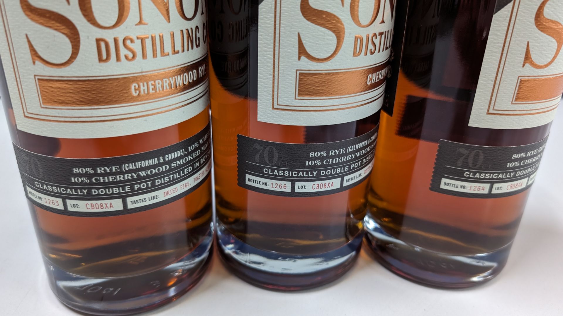 3 off 700ml bottles of Sonoma Cherrywood Rye Whiskey. 47.8% alc/vol (95.6 proof). Distilled and bo - Image 5 of 6