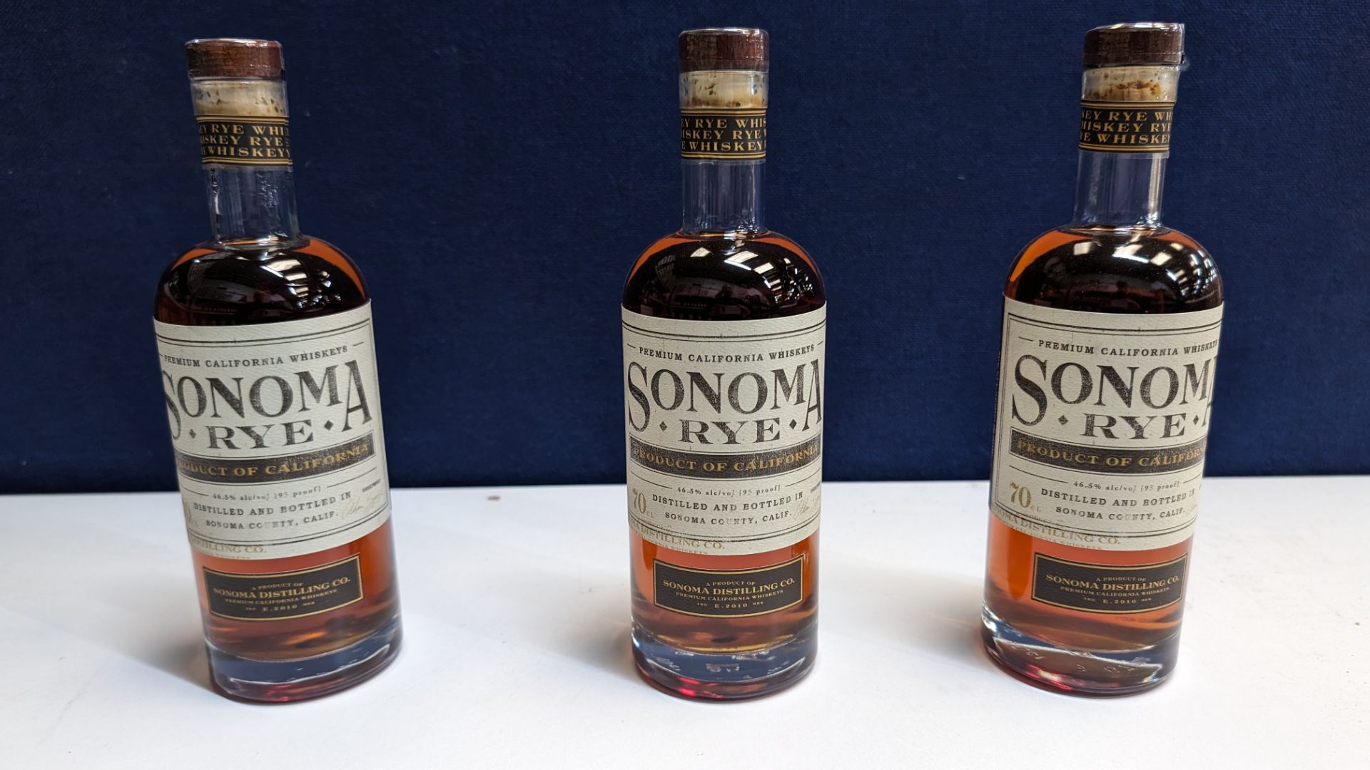 3 off 700ml bottles of Sonoma Rye Whiskey. 46.5% alc/vol (93 proof). Distilled and bottled in Sono - Image 2 of 6