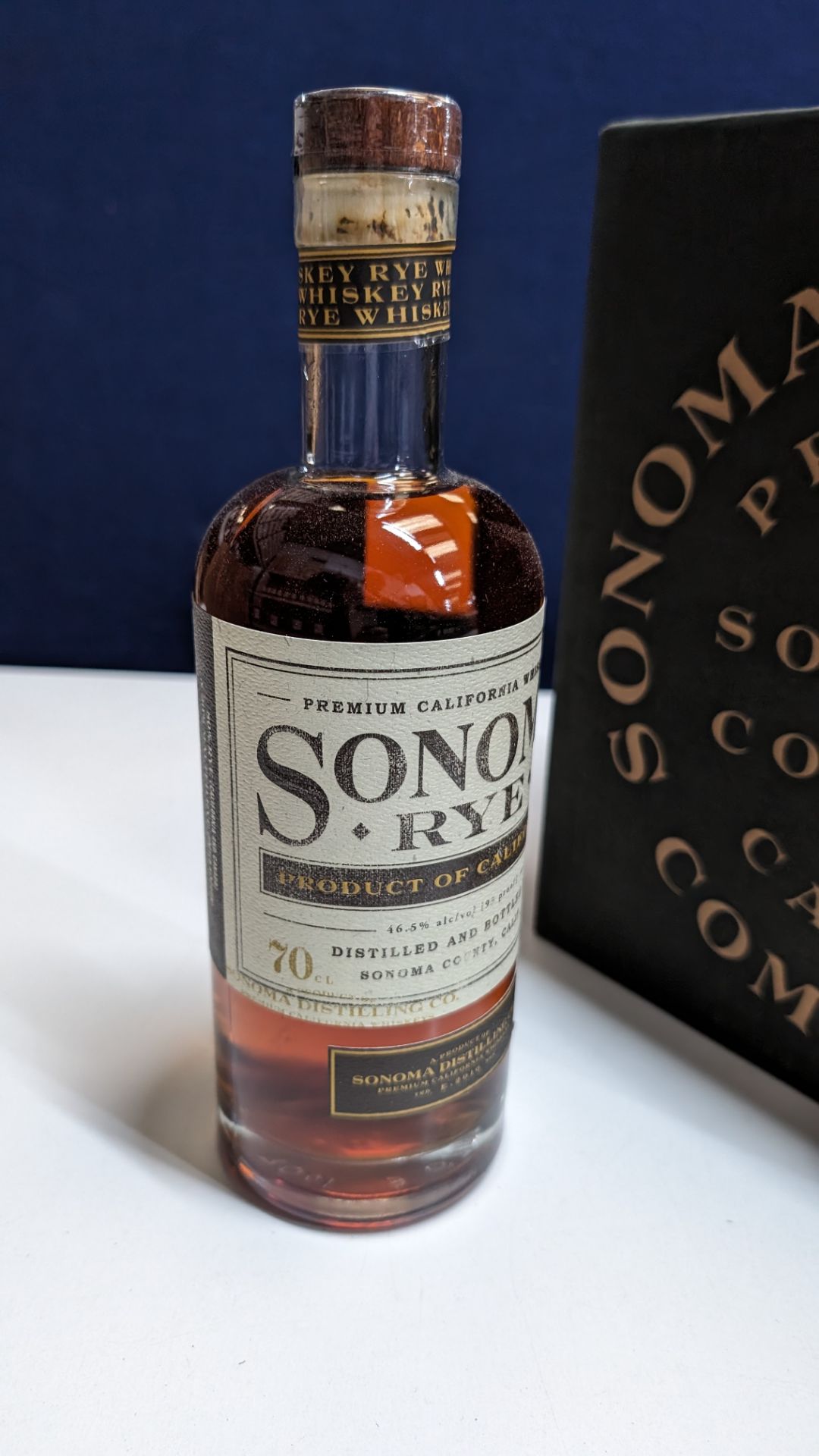6 off 700ml bottles of Sonoma Rye Whiskey. In Sonoma branded box which includes bottling details on - Image 3 of 4