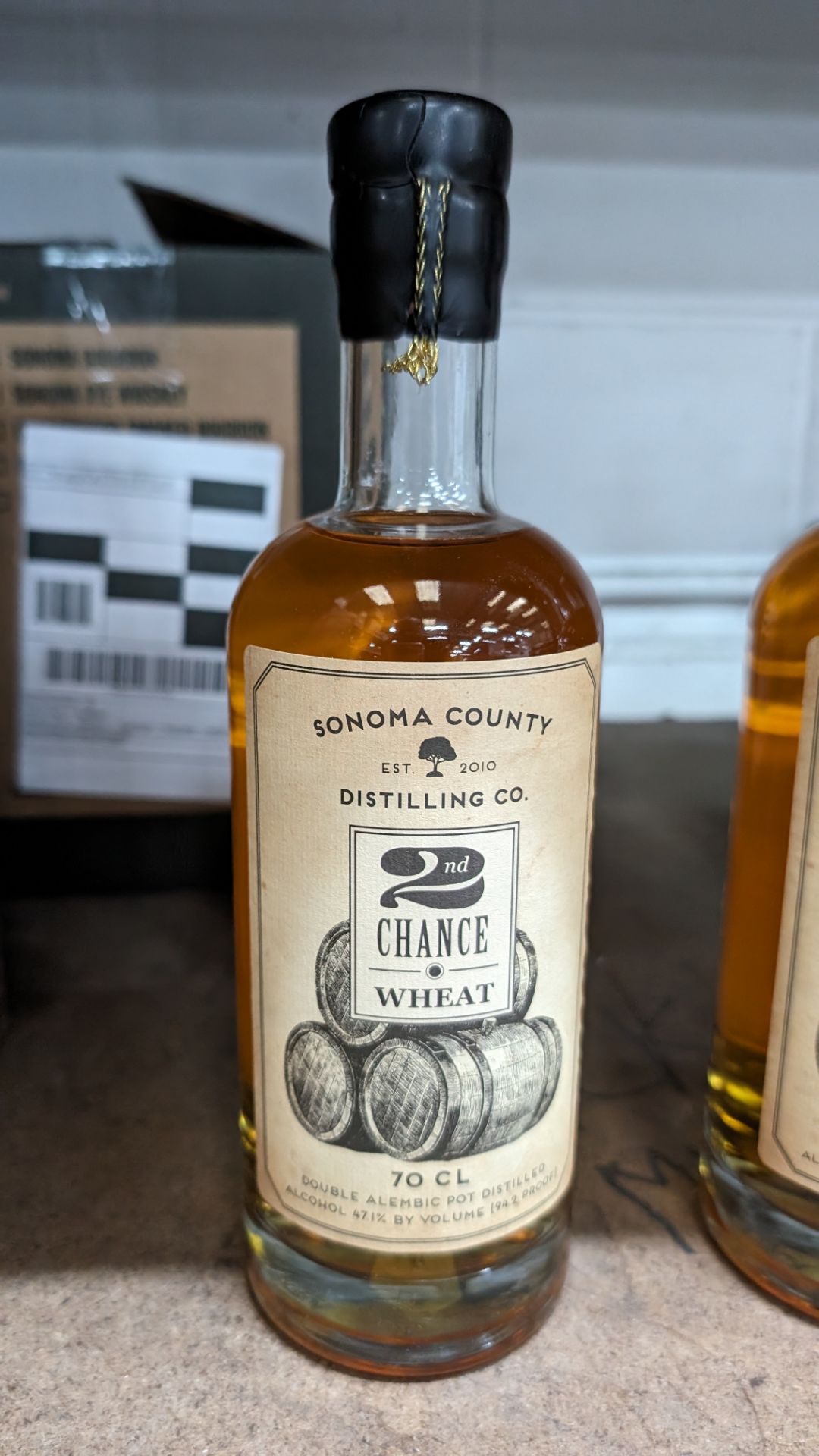 1 off 700ml bottle of Sonoma County 2nd Chance Wheat Double Alembic Pot Distilled Whiskey. 47.1% al - Image 2 of 5