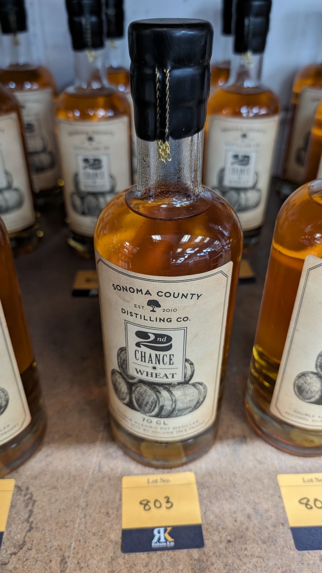 1 off 700ml bottle of Sonoma County 2nd Chance Wheat Double Alembic Pot Distilled Whiskey. 47.1% al - Bild 6 aus 6