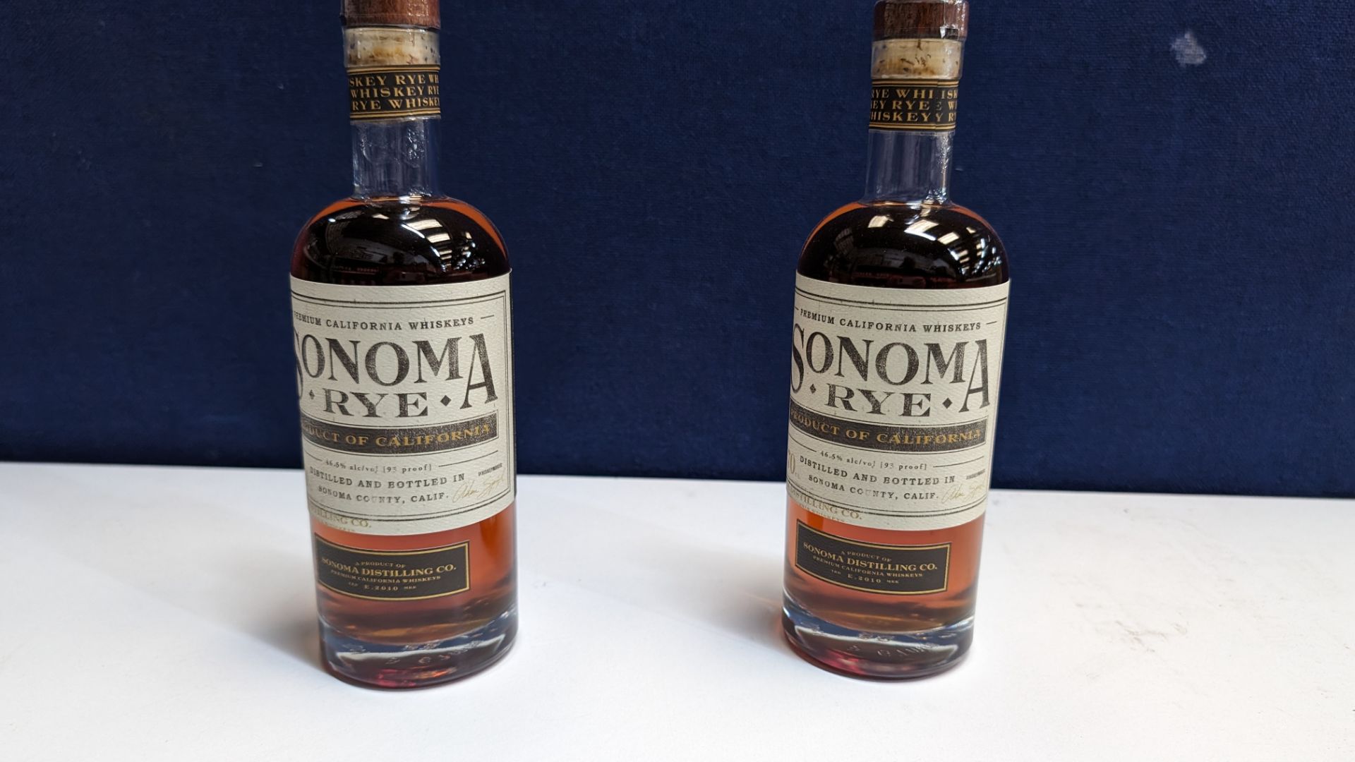 2 off 700ml bottles of Sonoma Rye Whiskey. 46.5% alc/vol (93 proof). Distilled and bottled in Sono - Image 2 of 7