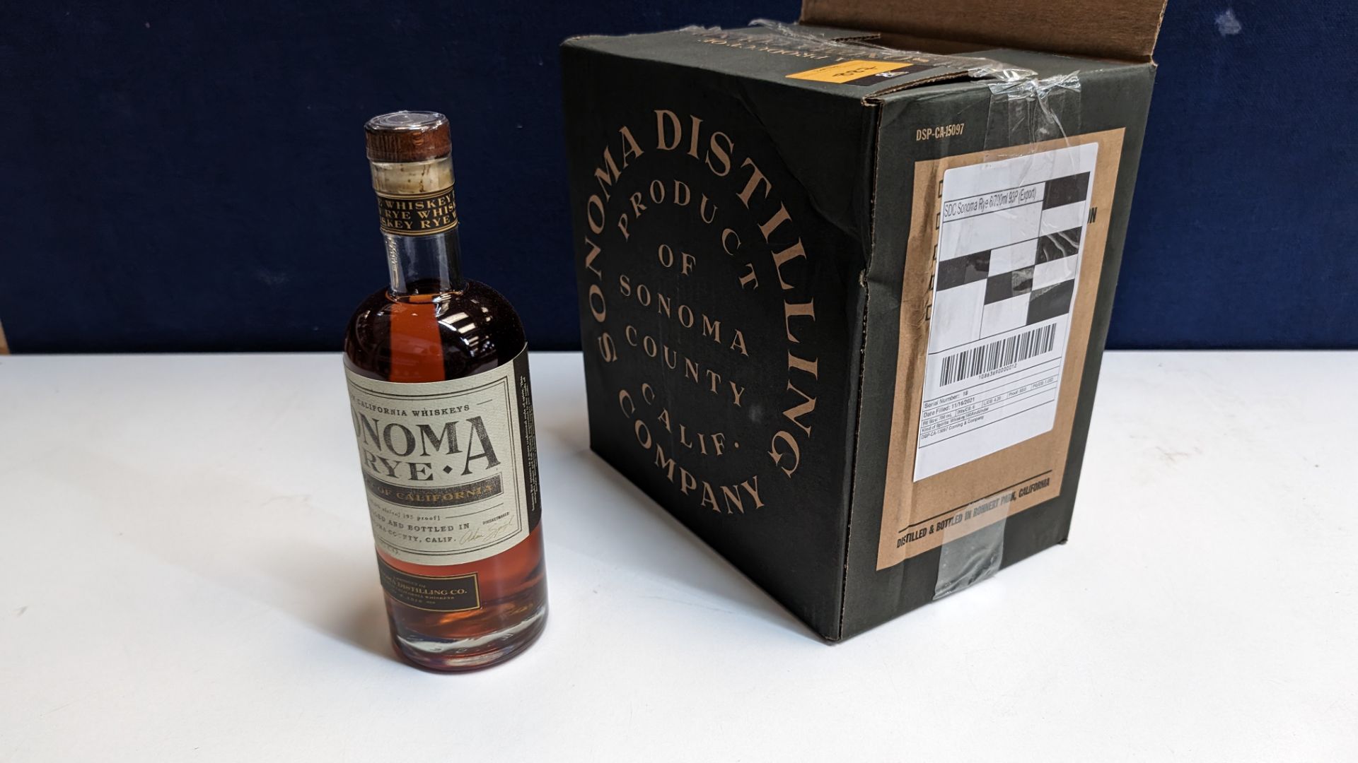 6 off 700ml bottles of Sonoma Rye Whiskey. In Sonoma branded box which includes bottling details on - Image 2 of 8