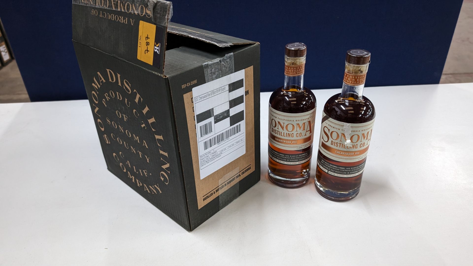 6 off 700ml bottles of Sonoma Cherrywood Rye Whiskey. In Sonoma branded box which includes bottling