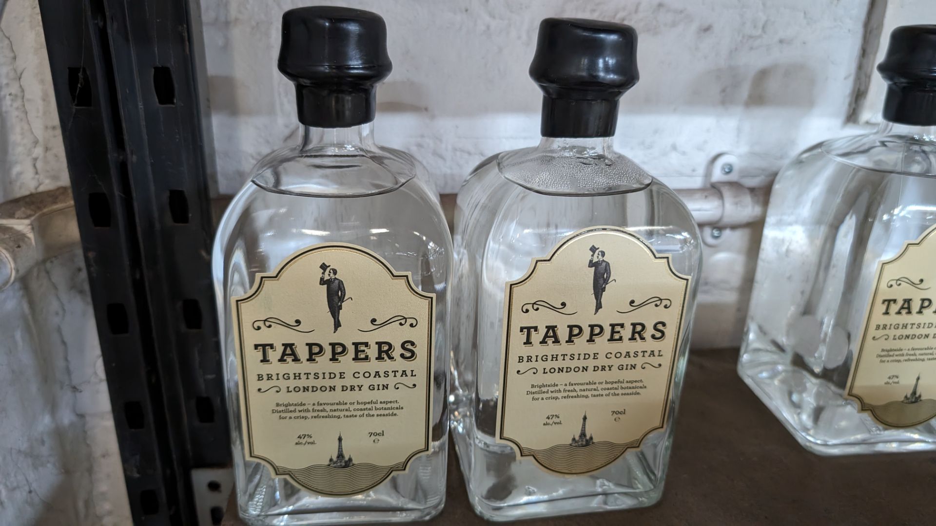 2 off 700ml bottles of Tappers 47% ABV Brightside Coastal London Dry Gin. Individually numbered bot - Image 2 of 4