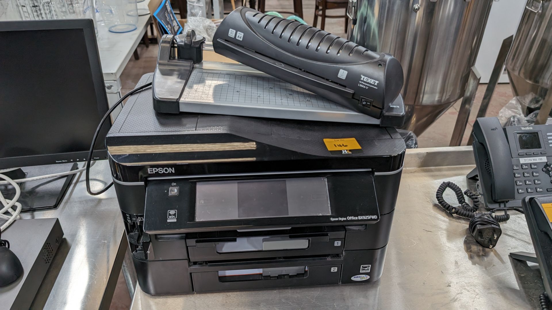 Epson Stylus Office multi-function printer, model BX925FWD, including 2 off paper cassettes, plus of