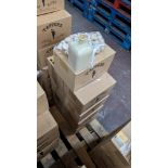 54 off 50cl/500ml professionally painted cream glass bottles, each including a stopper. The bottles