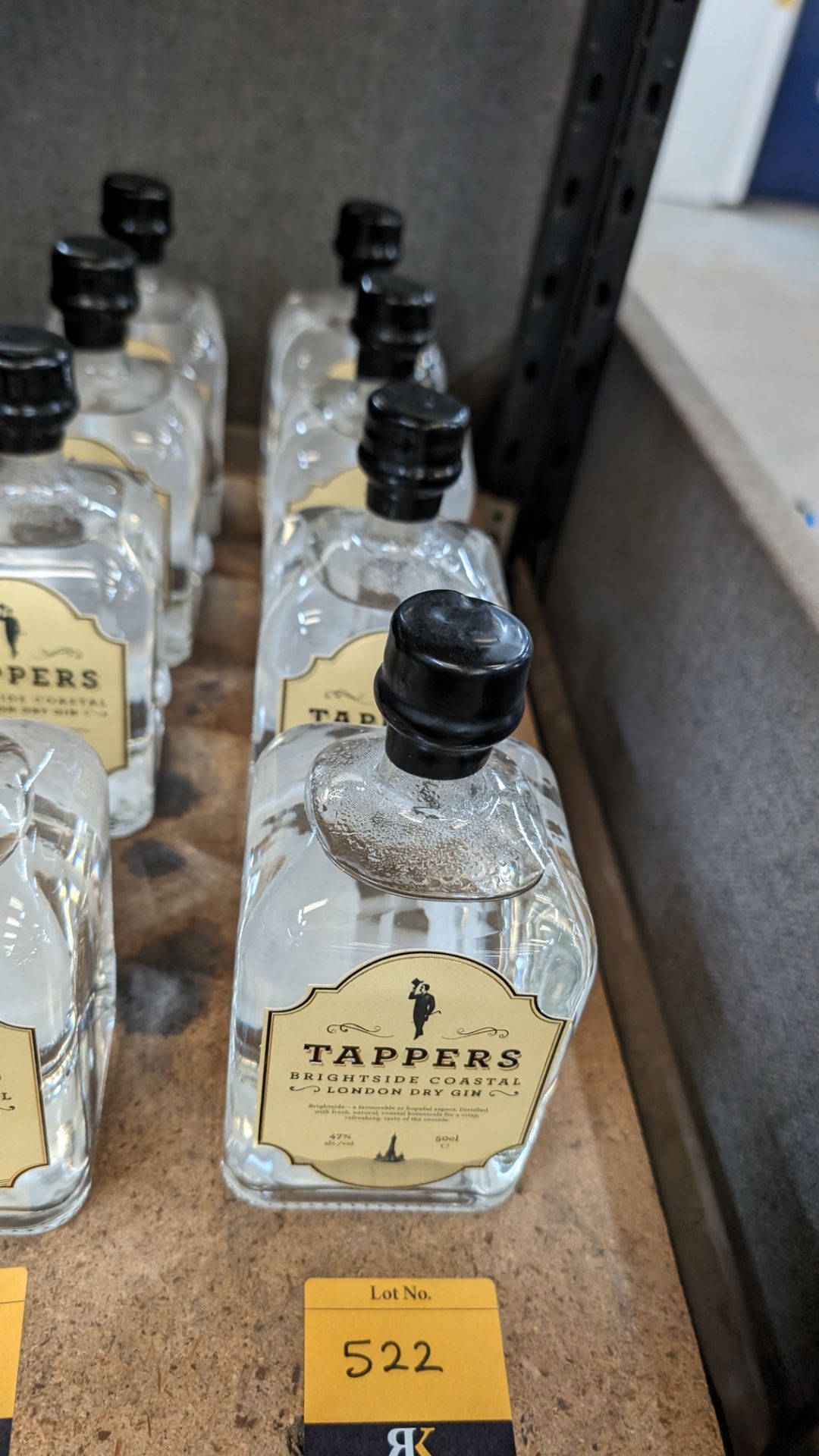 4 off 500ml bottles of Tappers 47% ABV Brightside Coastal London Dry Gin. Sold under AWRS number XQ - Image 2 of 4