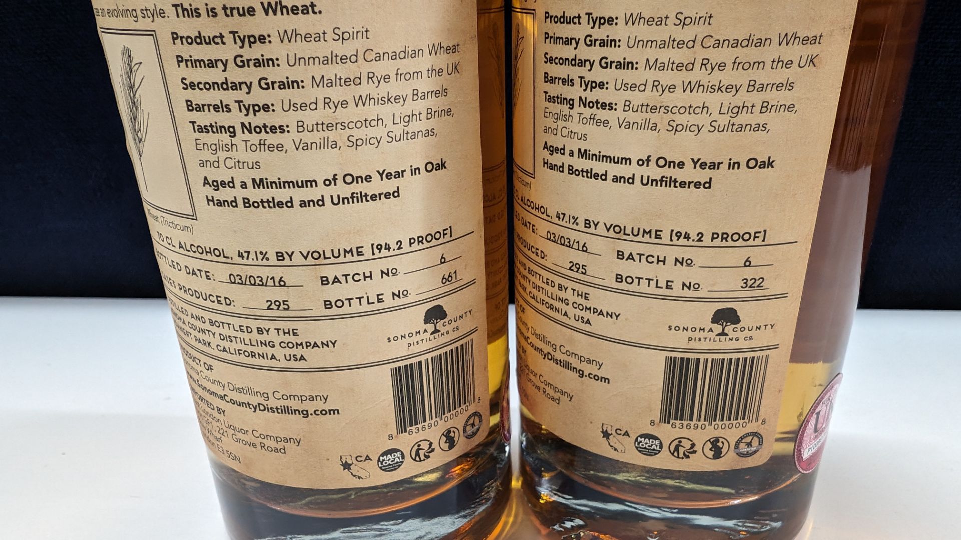 2 off 700ml bottles of Sonoma County 2nd Chance Wheat Double Alembic Pot Distilled Whiskey. 47.1% a - Image 5 of 7