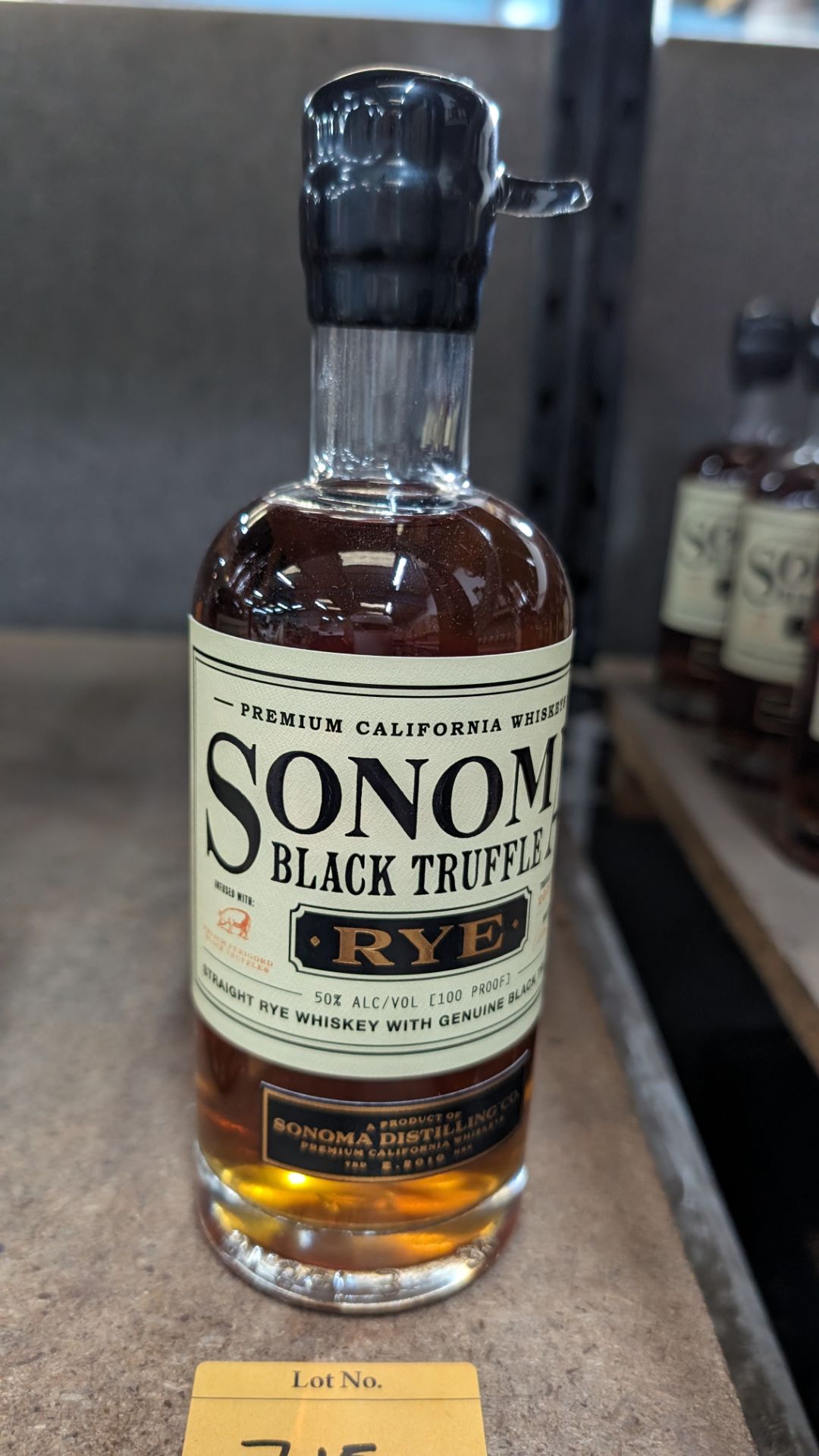 1 off 375ml bottle of Sonoma Black Truffle Rye Whiskey. 50% alc/vol (100 proof). Straight rye whis - Image 2 of 5