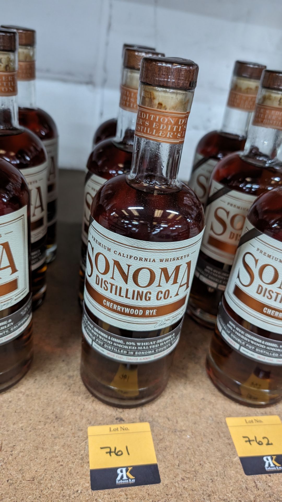 3 off 700ml bottles of Sonoma Cherrywood Rye Whiskey. 47.8% alc/vol (95.6 proof). Distilled and bo - Image 6 of 6