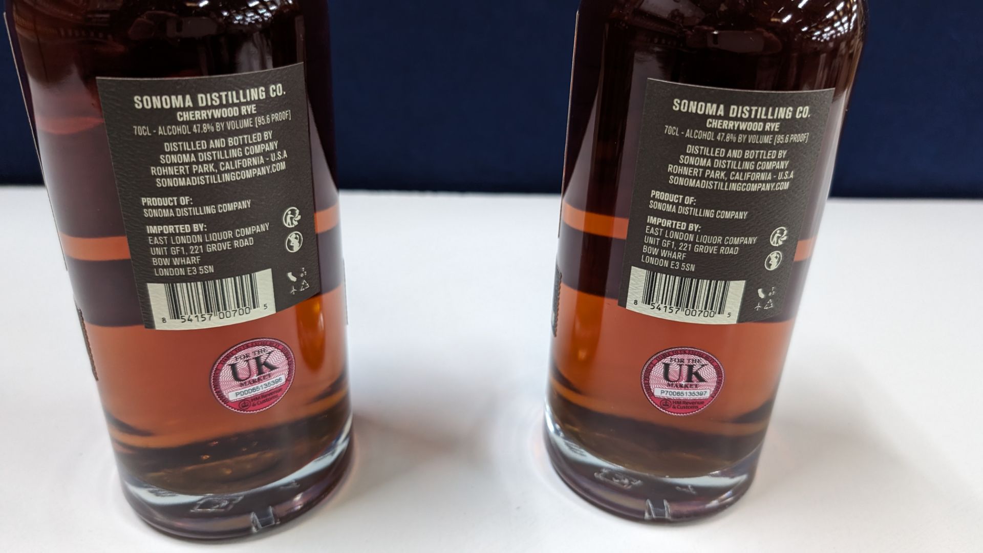 2 off 700ml bottles of Sonoma Cherrywood Rye Whiskey. 47.8% alc/vol (95.6 proof). Distilled and bo - Image 4 of 6