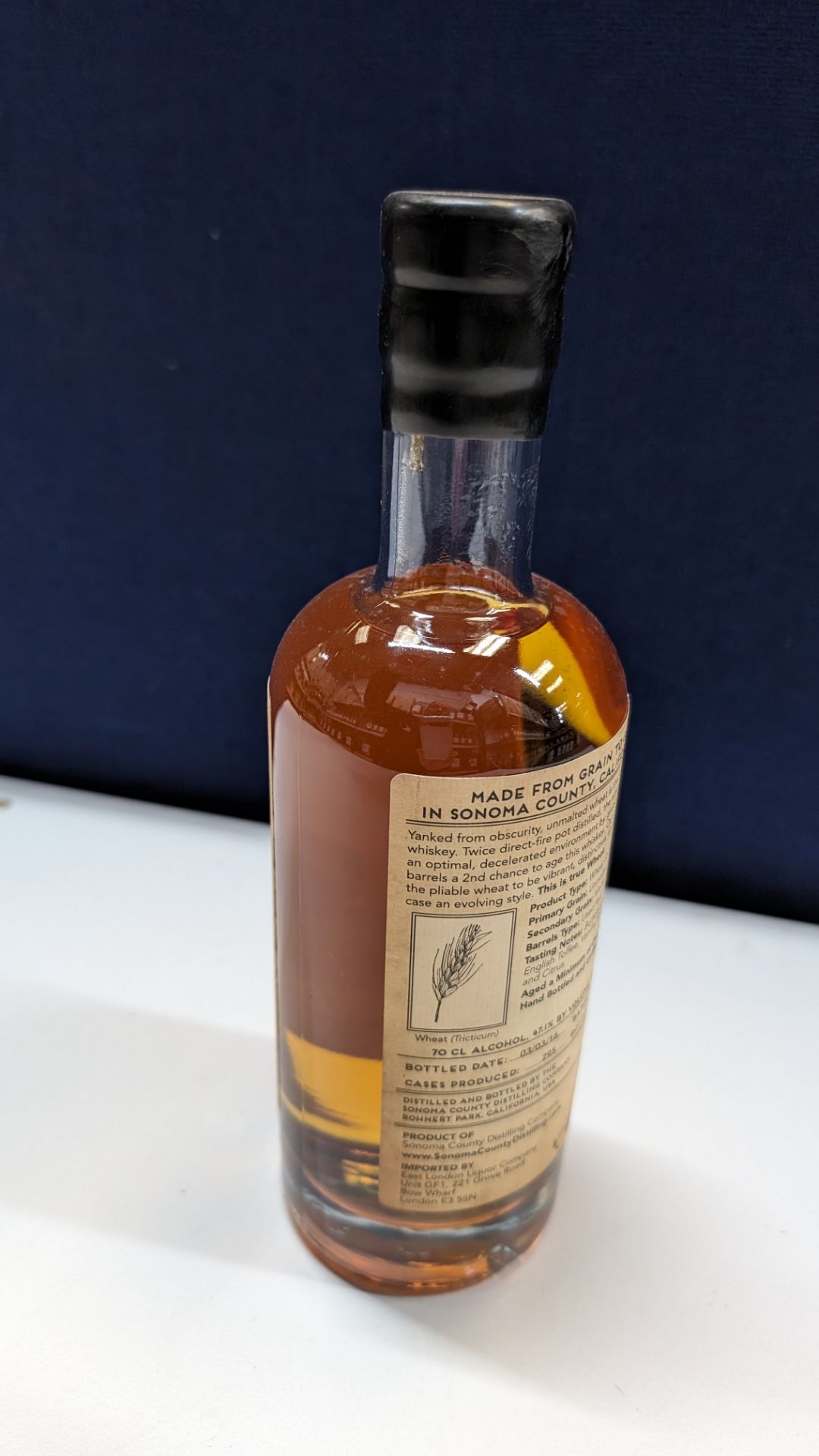 1 off 700ml bottle of Sonoma County 2nd Chance Wheat Double Alembic Pot Distilled Whiskey. 47.1% al - Bild 2 aus 6