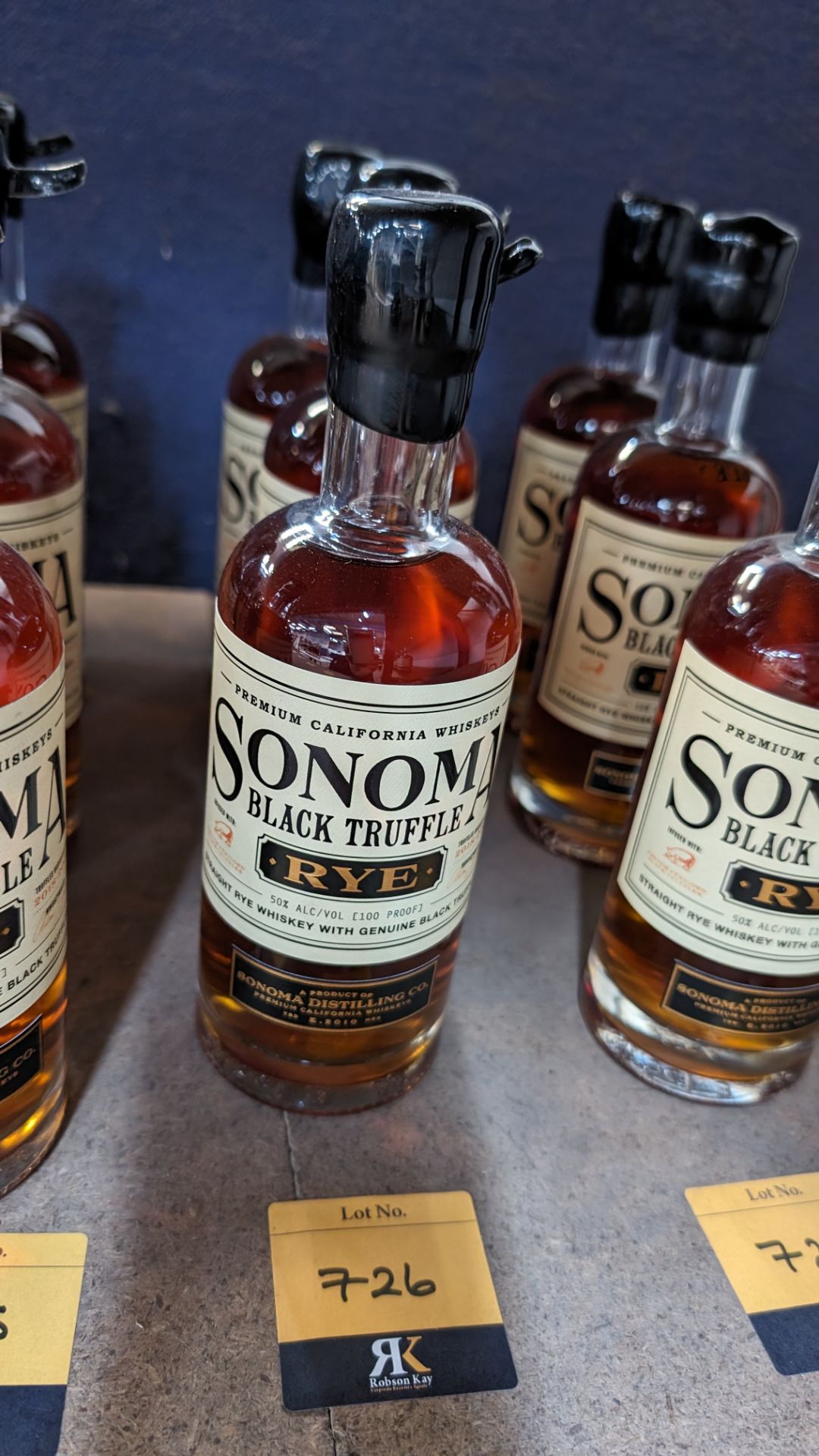 3 off 375ml bottles of Sonoma Black Truffle Rye Whiskey. 50% alc/vol (100 proof). Straight rye whi - Image 8 of 8