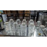 10 assorted Kilner jars, mostly 8L capacity, each jar including a removeable lid and a tap