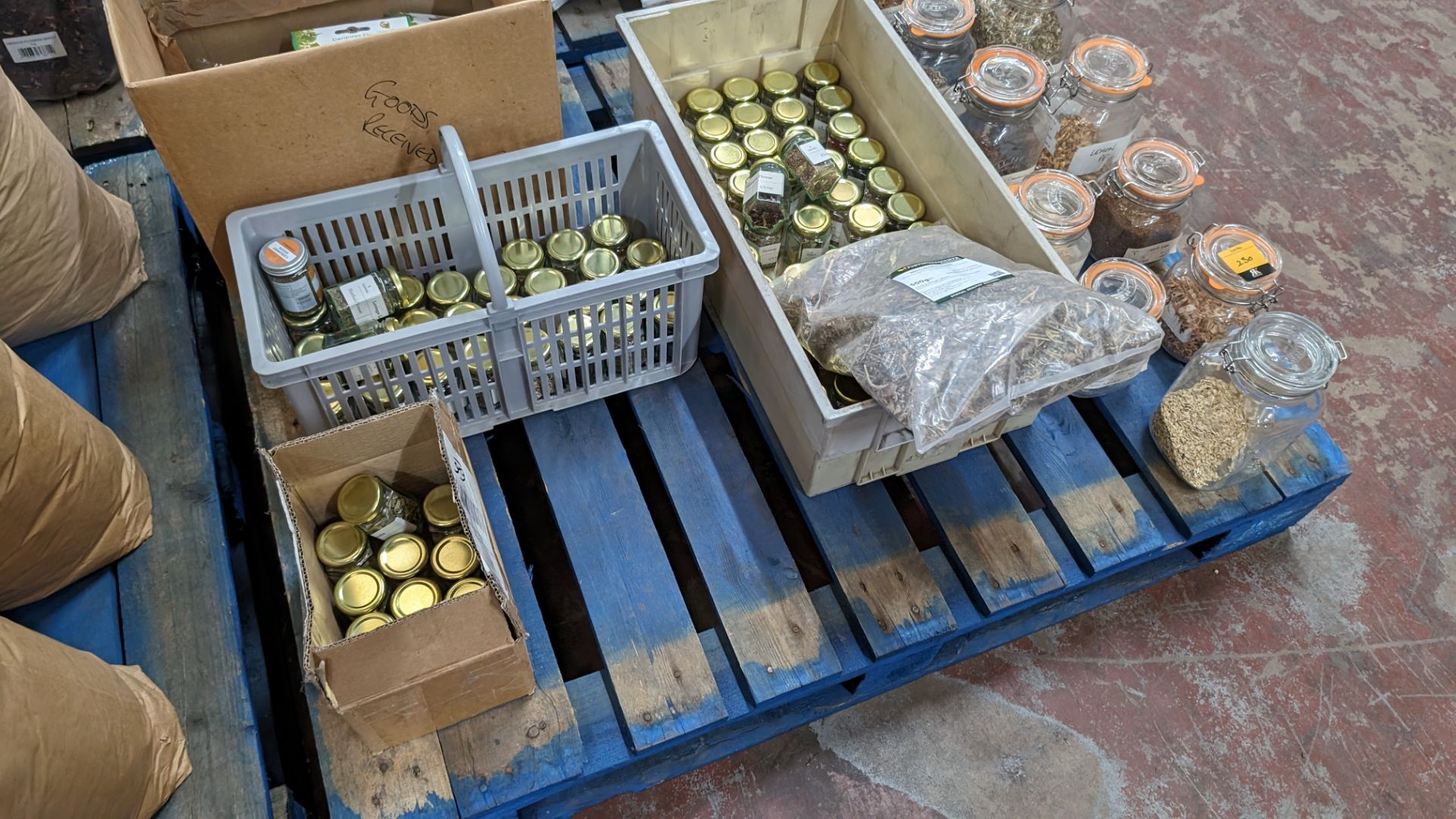 The contents of a pallet of assorted herbs, spices, aromats and more, including all the small glass - Image 11 of 11