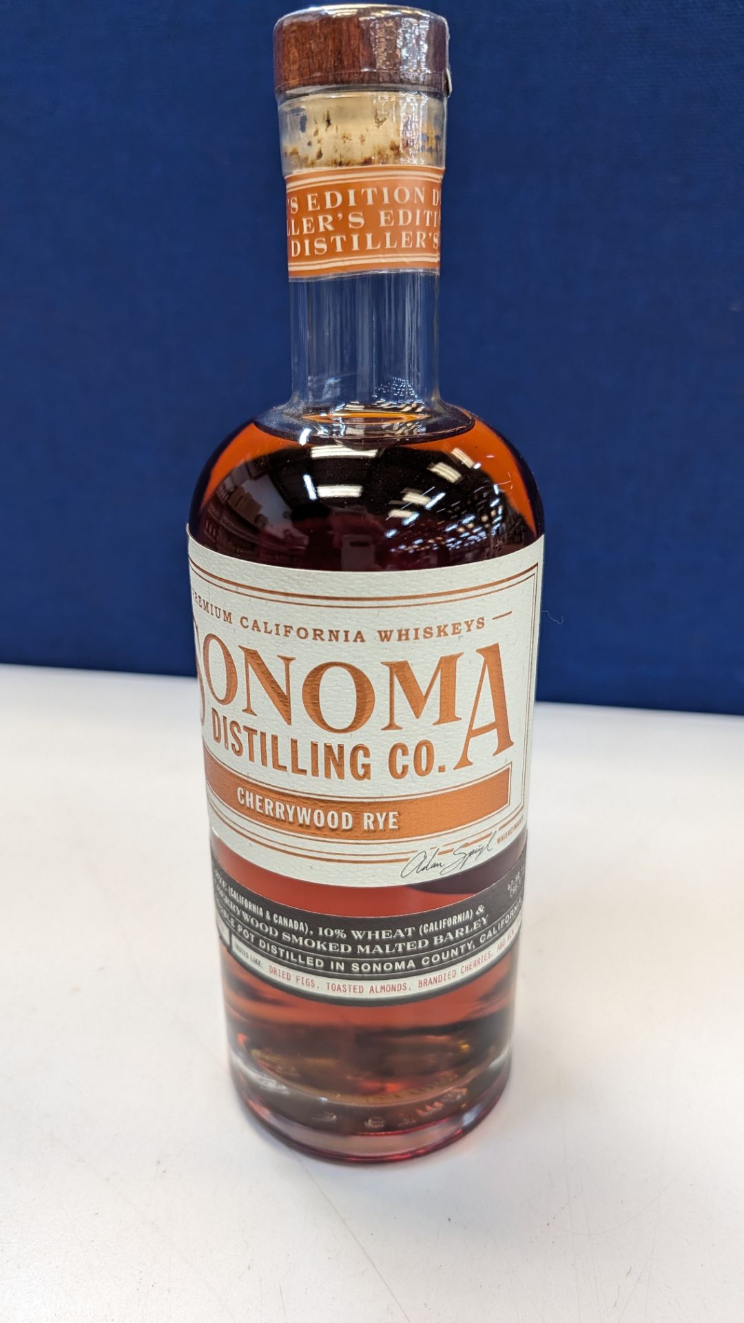 1 off 700ml bottle of Sonoma Cherrywood Rye Whiskey. 47.8% alc/vol (95.6 proof). Distilled and bot - Image 3 of 5