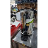 VonShef stainless steel hot water boiler/urn, 2500w, 20L, model 07/258. Includes drip tray and orig