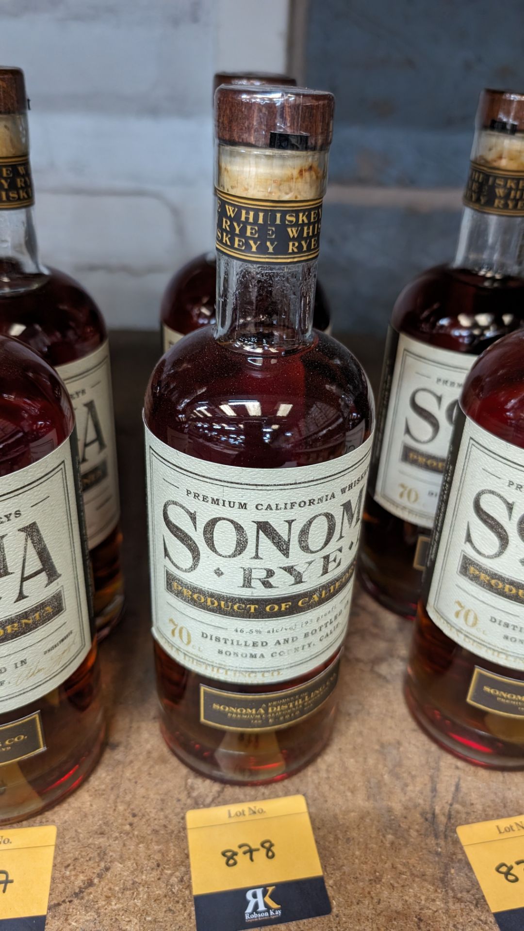 2 off 700ml bottles of Sonoma Rye Whiskey. 46.5% alc/vol (93 proof). Distilled and bottled in Sono - Image 5 of 5