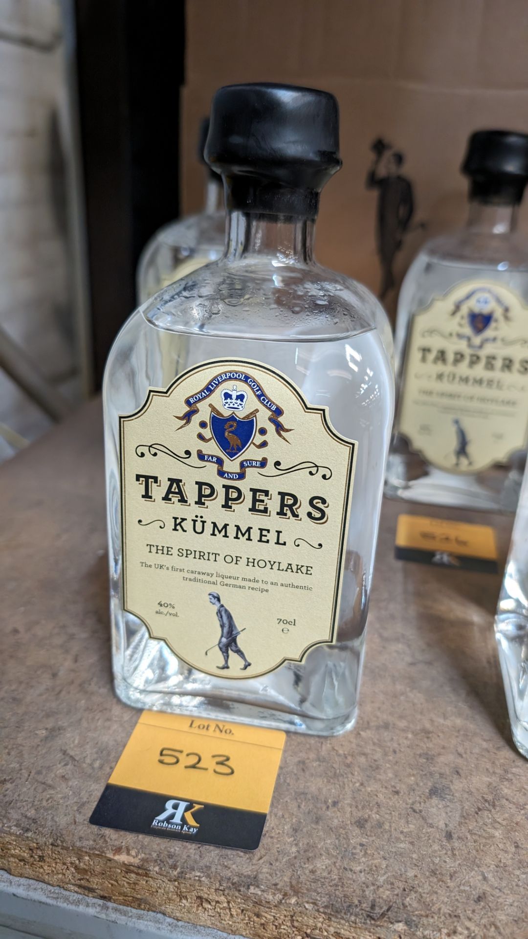 1 off 700ml bottle of Tappers Kümmel 40% ABV 'The Spirit of Hoylake', produced in honour of the 151s - Image 2 of 5