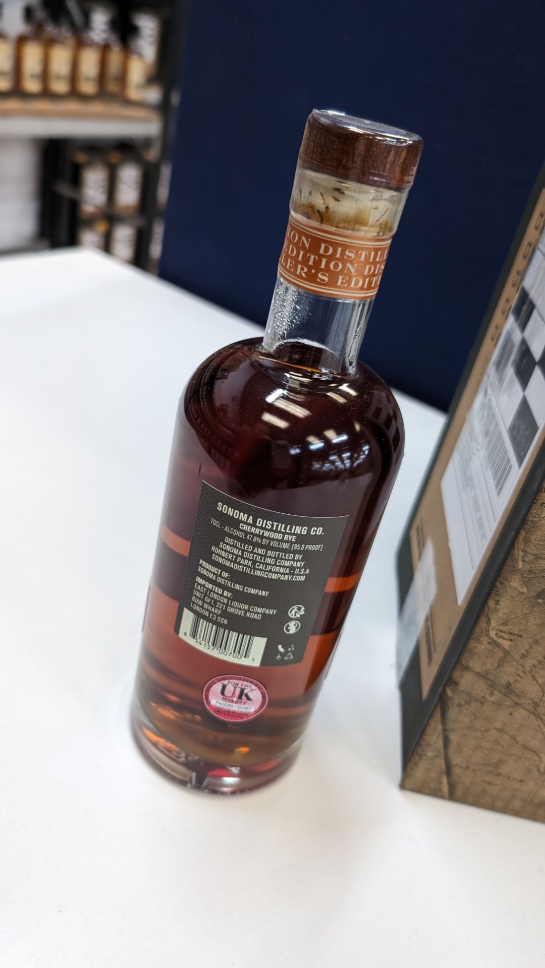 6 off 700ml bottles of Sonoma Cherrywood Rye Whiskey. In Sonoma branded box which includes bottling - Image 5 of 6