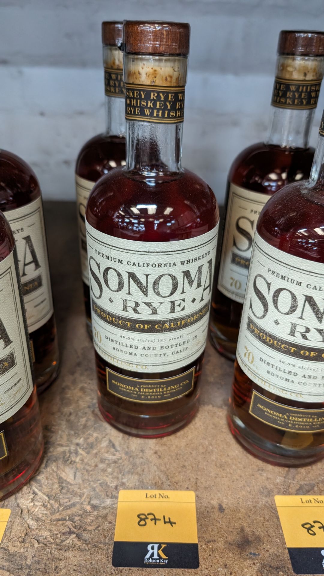 2 off 700ml bottles of Sonoma Rye Whiskey. 46.5% alc/vol (93 proof). Distilled and bottled in Sono - Image 8 of 8